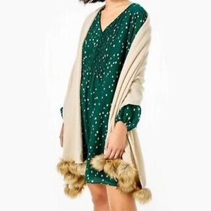 Lily Pulitzer Quinney Pom Pom Wrap